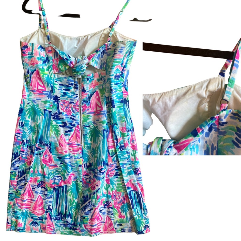 Lilly Pulitzer dress with tie back size 4 - Picture 2 of 2